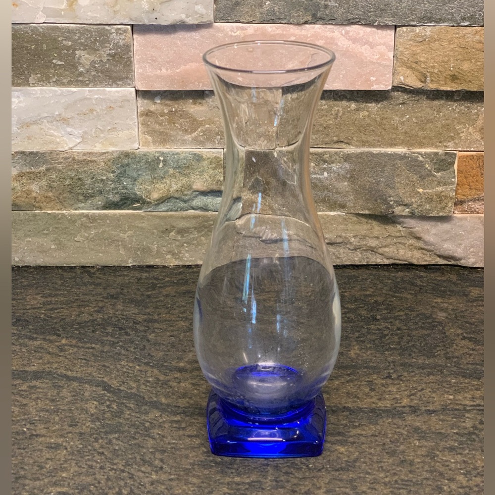 BORMIOLI ROCCO | Vintage Ibisco Cobalt Blue Base Glass Vase
